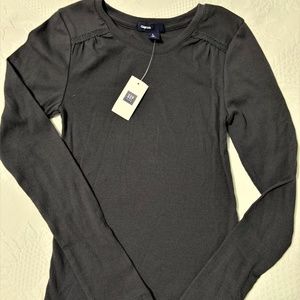 Gap Kids Gray Knit Long Sleeve Girls Shirt size 10